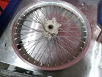 1989 Kawasaki KX250 Front Wheel Rim. Fixed Price $75.00.