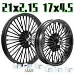 21X2.15 17X4.5 Fat Spoke Wheels Rims 21&17 For Harley Dyna Street Bob Low Rider. Fixed Price $594.29.