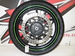 Kawasaki 2009 Ninja 250R Se Black/green Front Wheel Rim 41073-0095-15U. Fixed Price $249.95.