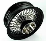 Black Pc Wheel 25MM Cush Drive 16"X5.5"-52 Mammoth Spk Touring Flhx Rear. Fixed Price $975.00.