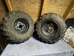 1996 Polaris Trail Boss 2X4 Rear Wheel Set Rims Tires. Fixed Price $250.00.
