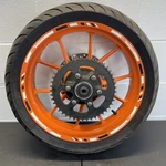 13-16 Ktm Duke 390 Rc Rear Back Wheel Rim Tire Oem Rotor Sprocket Complete. Fixed Price $199.00.