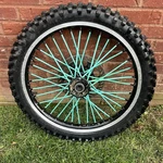 1988 Kawasaki 250 500 Front Wheel Hub Rim Spokes Complete 41034-117. Fixed Price $72.22.