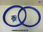 Yamaha DT125 DT175 FRONT19" & REAR18" Aluminium Blue Wheel Rim Set **BI6229**. Fixed Price $192.85.