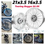 21X3.5 16X3.5 Fat Spoke Wheels For Harley Touring Electra Glide Road King 00-08. Fixed Price $719.28.