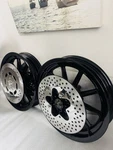 Harley Touring Wheels 1991 -1999 Mag Black Rims & Rotors Road King Oem Exchange. Fixed Price $999.00.