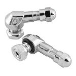 Bikemaster Angled Aluminum Valve Stems Chrome 8.3MM 03-28AL. Fixed Price $36.68.