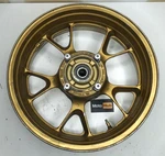 06-11 Kawasaki Ninja ZX14 Oem Enkei Rear Back Wheel Tire Rim Gold Straight. Fixed Price $149.99.