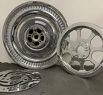 Harley Rear Wheel Fxstd Softail Deuce 2000 -07 Pulley Rotor Chrome Exchange. Fixed Price $1199.00.