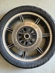 Yamaha SR500 Front Wheel. Fixed Price $60.00.