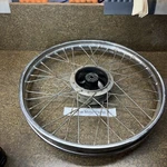 Honda XL100 Front Wheel 19IN Rim Dented 1976. Fixed Price $35.00.
