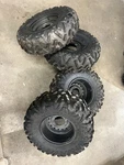Kawasaki Brute Force 650 Original Rear Front Wheels Rims Tires Set Prairie 700. Fixed Price $599.00.