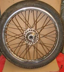 Oem Front Wheel Spoked Rim -------- 1976 Kawasaki KZ750B Twin. Fixed Price $99.95.