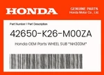 Honda Genuine Wheel Sub *NH303M* 42650-K26-M00ZA. Fixed Price $169.22.
