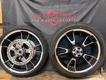 Take-off Harley Davidson Enforcer Wheels, Rotors &tires ENF2-3029-19-18-2. Fixed Price $749.00.
