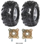 Pair 18X9.50-8 Tires Rims 8" Wheels + Rear Axle Hub 125CC 150CC Go Kart Quad Atv. Fixed Price $235.13.