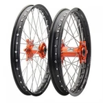 Tusk Impact Complete Front And Rear Wheel 1.60 X 21 2.15 18 Black Rim/silver. Fixed Price $642.44.