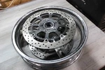 2003 Suzuki GSXR600 Front Wheel Rim 17X3.5 Dents In Lip 54111-35F11-019. Fixed Price $124.95.