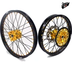 Kke 21/19 Mx Wheels Rim Fit Suzuki RMZ250 2007-2026 RM450 2005-2026 Cnc Gold Nut. Fixed Price $709.00.
