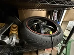 Ducati Multistrada 1100S Rear Wheel Ohlins Shock And Swingarm. Fixed Price $500.00.