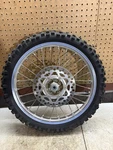 Kawasaki KX85 Front Wheel Rim Assembly 17 With Spacers. Fixed Price $85.00.