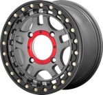 Kmc KS240 Recon Beadlock Gun Metal 14X7 4/156 5+2 Utv Sxs Wheel. Fixed Price $260.00.