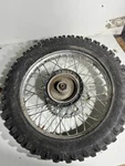 1985 Honda CR125 Oem Rear Wheel Hub Rim Rubber Tire 426A5-KA3-830 42701-KA3-831. Fixed Price $120.00.