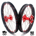 Kke 21/18'' Cast Wheels Rims Fit Honda CR125R CR250R CR500R 1995-2001 Red Hub. Fixed Price $449.00.