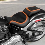 Black+orange Driver & Passenger Seat Fit For Harley Fat Boy 107 Flfbs 114. Fixed Price $138.60.