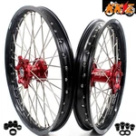 Kke 21/19 Cnc Dirt Bike Wheels For Suzuki RM125 RM250 1996-2008 Rim Set Red Hubs. Fixed Price $491.97.