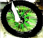 Bykas Spoke Wraps Neon Green Motorcycle Atv/utv Dirt Bike Sn-g 800-2000NG. Fixed Price $31.46.