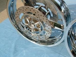 Yamaha Warrior Chrome Rim Service Polished Rotors Performance Edge Wheel Xv 1700. Fixed Price $1699.00.