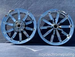 Harley Chrome Ultra Glide Flht Impeller Wheels 14-21 Touring Exchange Program. Fixed Price $1095.00.