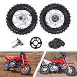 2.50-10 Front Rear Tire Rim Wheel Drum Brake Pit Bike For Honda CRF50 XR50. Fixed Price $114.62.