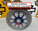 08-26 Harley Xtreme Machine Black 11.8 Floating Front Brake Rotor Disc. Fixed Price $189.95.