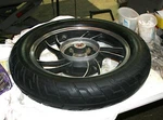 Yamaha 1981 -82-83 XJ750 Oem Rear Cast Wheel 5G2-25338-29-98. (SECA-37). Fixed Price $150.00.