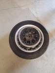 43493-00 Harley-davidson Spoke Wagon Wheel 16X3 Rim Castalloy W/ Dunlop D401. Fixed Price $125.99.