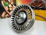 09-23 Harley Touring Contrast Polished & Black Knuckle Wheel Rim 17X3" Front. Fixed Price $49.95.