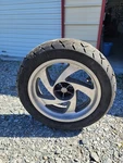 2002 Honda Goldwing Rear Wheel With Tires. Fixed Price $100.00.