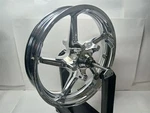 Harley-davidson Touring Agressor Front Wheel 19X3.5 Chrome 43300321 Damage. Fixed Price $236.55.