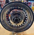 Chrome Rear Wheel Harley Softail Fatboy 17X6 Solid Drilled Flstf Custom Chopper. Fixed Price $549.95.
