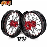 Kke 17" Supermoto Wheels Rims For Honda CRF250RX CRF450RX 2020-2025 Red Hubs. Fixed Price $759.00.