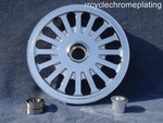 Dna Super Spoke Chrome 68 Tooth 1" Rear Pulley Touring Harley 09-24 Cush Drive. Fixed Price $349.00.
