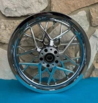 16X3.5" Chrome Razor Prodigy Rear Wheel For Harley Touring, Softail, Dyna 2000-0. Fixed Price $599.95.