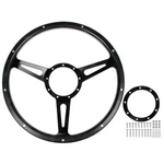 14" Black Forest 9-BOLT Steering Wheel Kit Mustang 84-04 W/ 3 Slotted Spokes/.... Fixed Price $206.99.