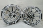 Harley-davidson 2006 Softail Deluxe Wagon Wheels Chrome 9 Spoke 16X3 Front Rear. Fixed Price $1135.25.