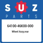 64100-46K00-000 Suzuki Wheel Assy,rear 6410046K00000, New Genuine Oem Part. Fixed Price $852.01.