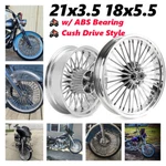 21X3.5 18X5.5 Fat Spoke Wheels Abs For Harley Street Glide Road King 09-UP Cush. Fixed Price $676.93.