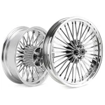 21X3.5 18X5.5 Fat Spoke Wheels Abs For Harley Touring Street Road Glide 2009-UP. Fixed Price $686.91.