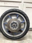1977 Yamaha Rear Wheel Rotor Sprocket Complete.. Fixed Price $99.99.